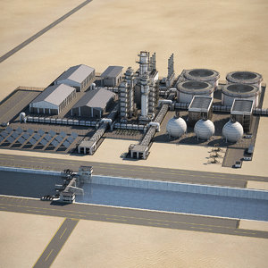 refinery oil dam model