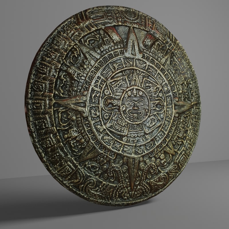 Aztec calendar 2 3D model TurboSquid 1182818