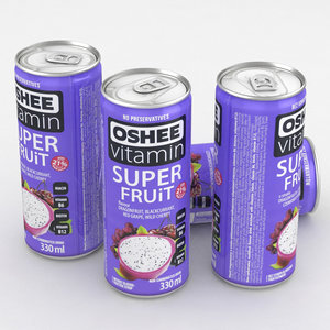 3D beverage oshee vitamin model