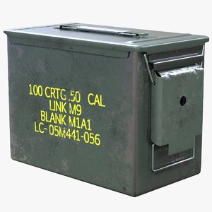 3D ammunition box model