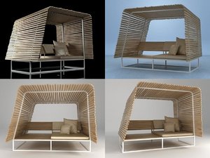 3D illu sofa