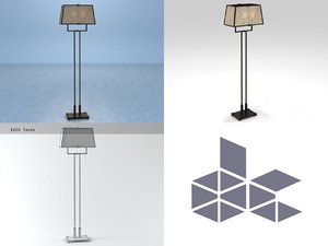 3D floor lamp 591320st model