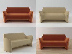 tokyo soft sofa 3D model