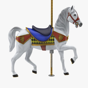 carousel horse v12 3D