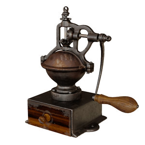 3D model vintage coffee grinder