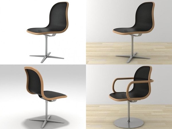 Office Chair SketchUp Models For Download TurboSquid   3D A660f A661 Model 600 