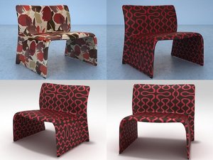 3D glove chair model