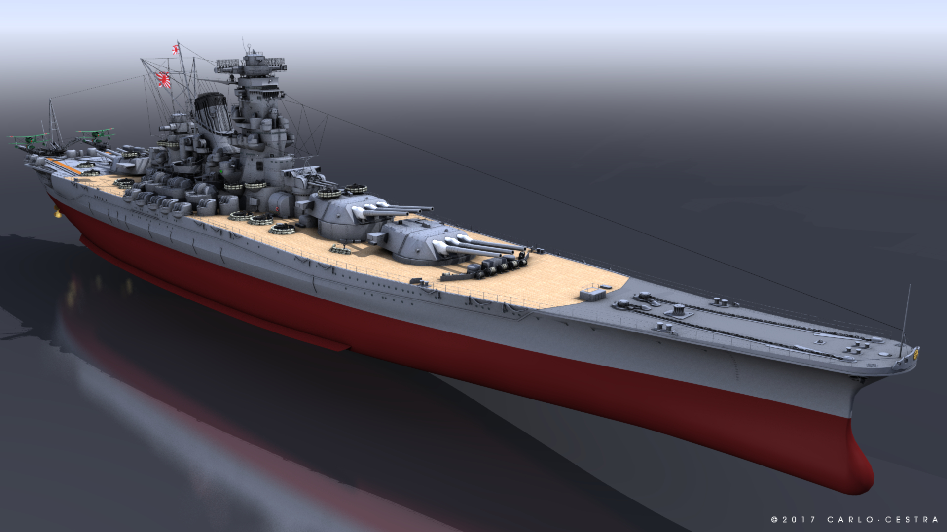 Battleship Yamato 3D Model - TurboSquid 1184000