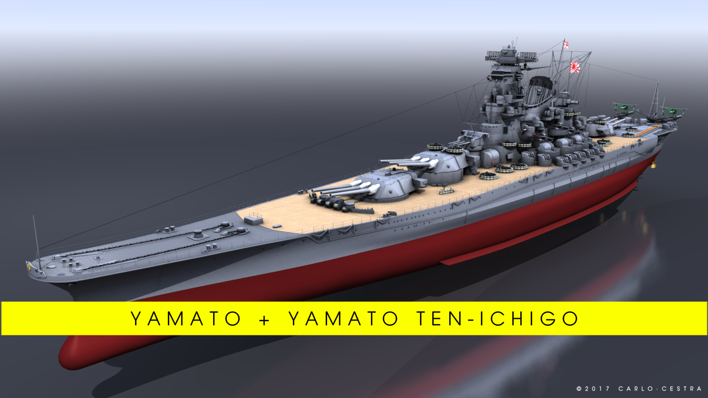 Battleship Yamato 3D Model - TurboSquid 1184000