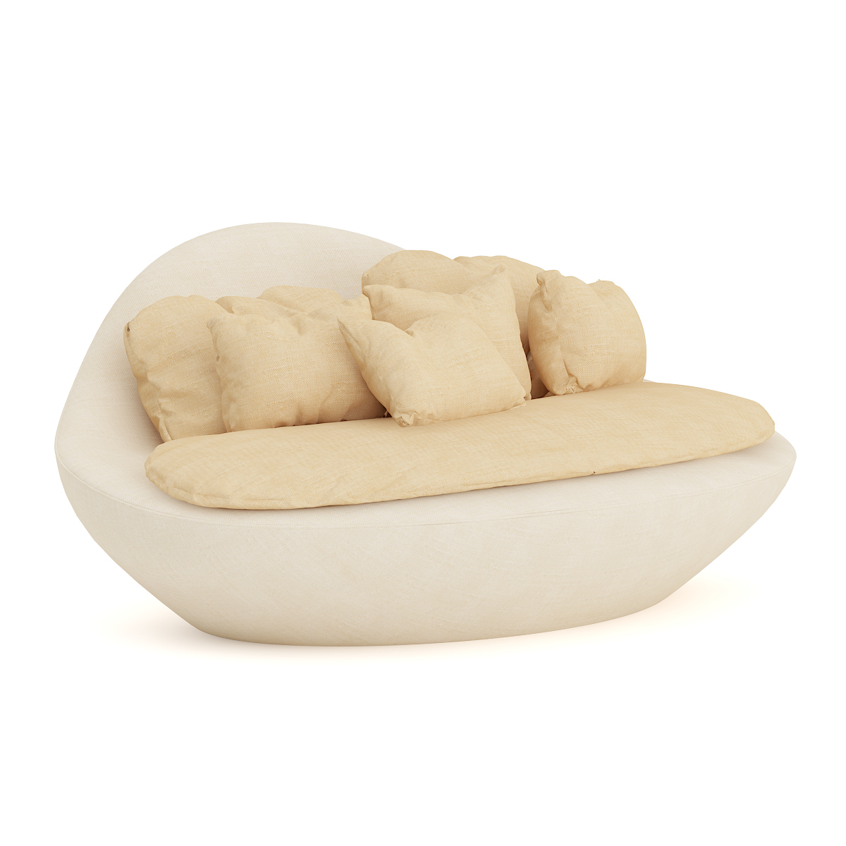 Fabric Sofa Pillows 3d Model Turbosquid 1184033