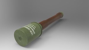 german hand grenade 3D model