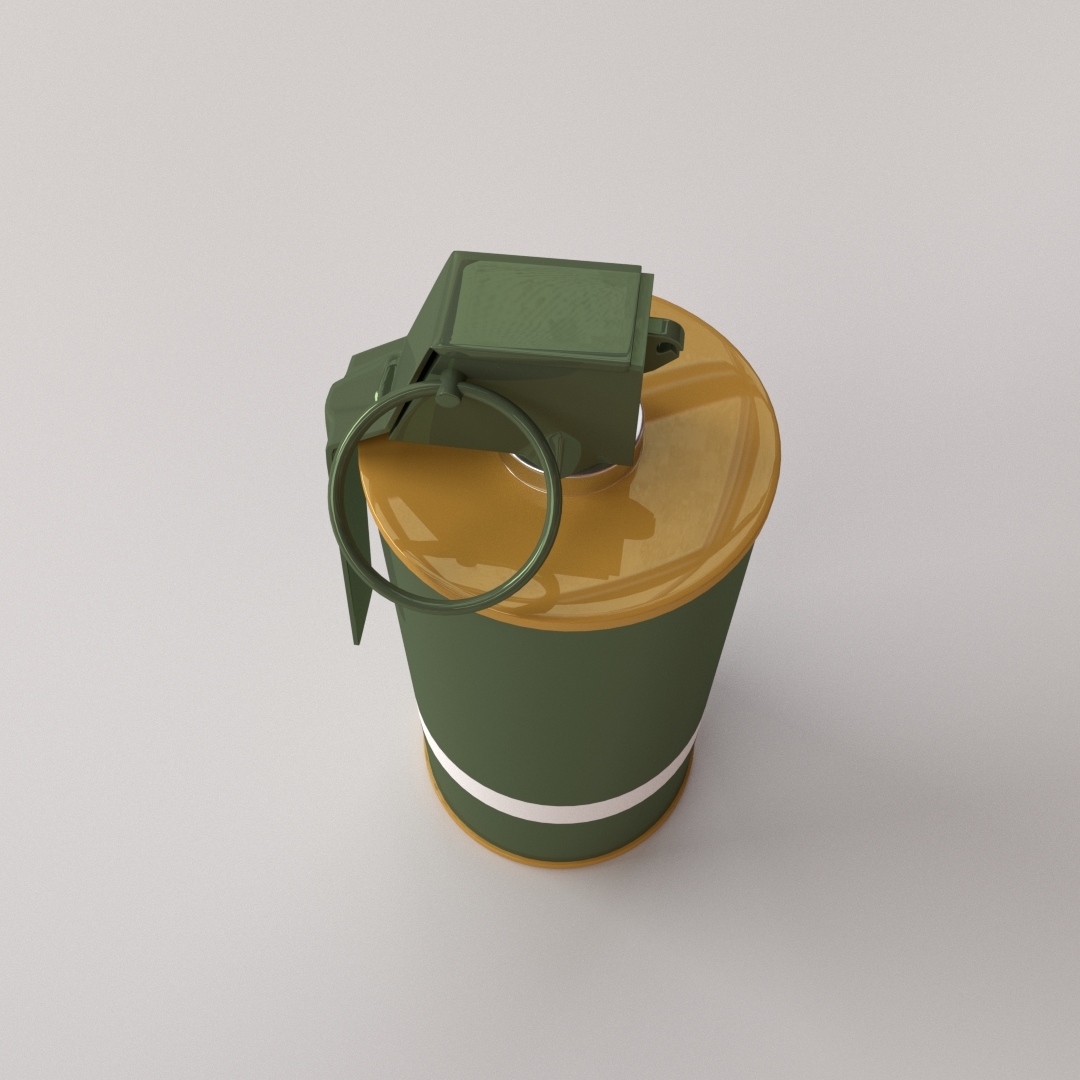 m18烟雾弹3d模型