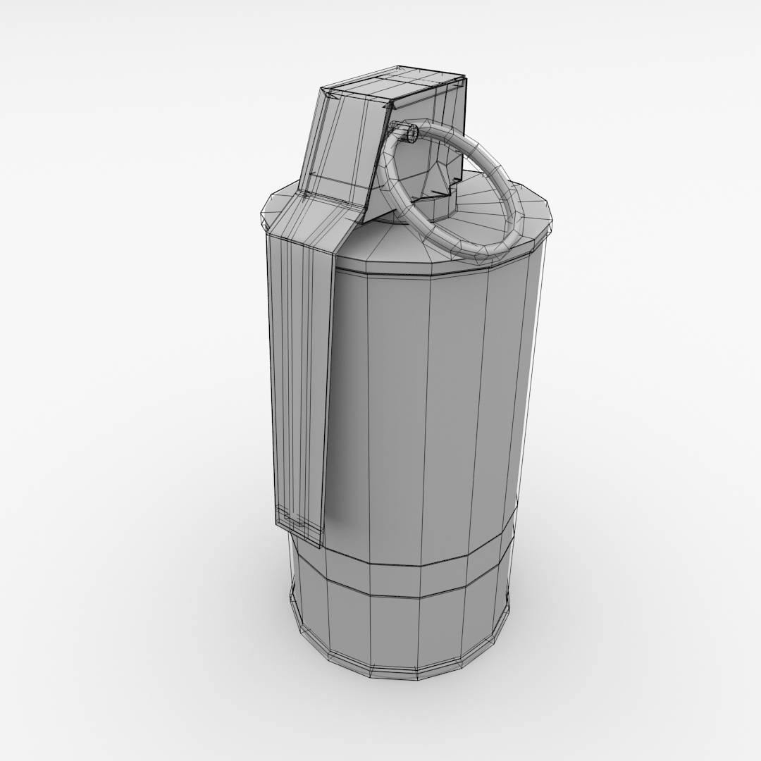m18烟雾弹3d模型