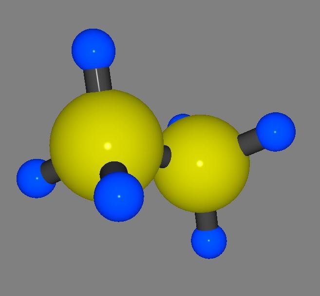 乙烷3d模型