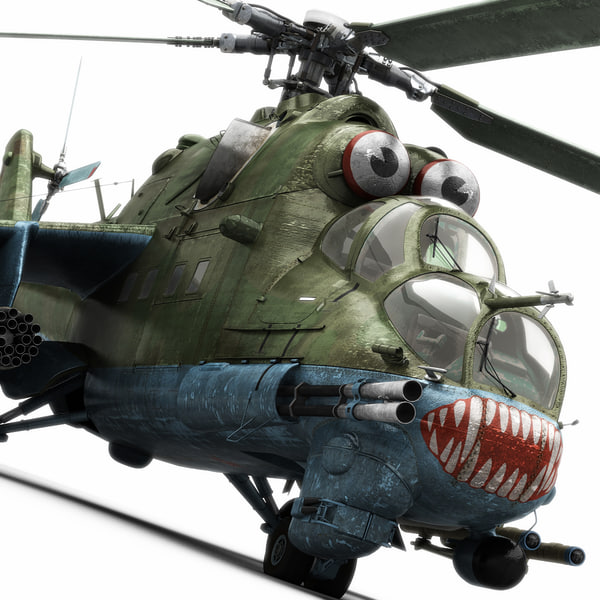 Mi-24P Hind Model 3D - TurboSquid 1184201