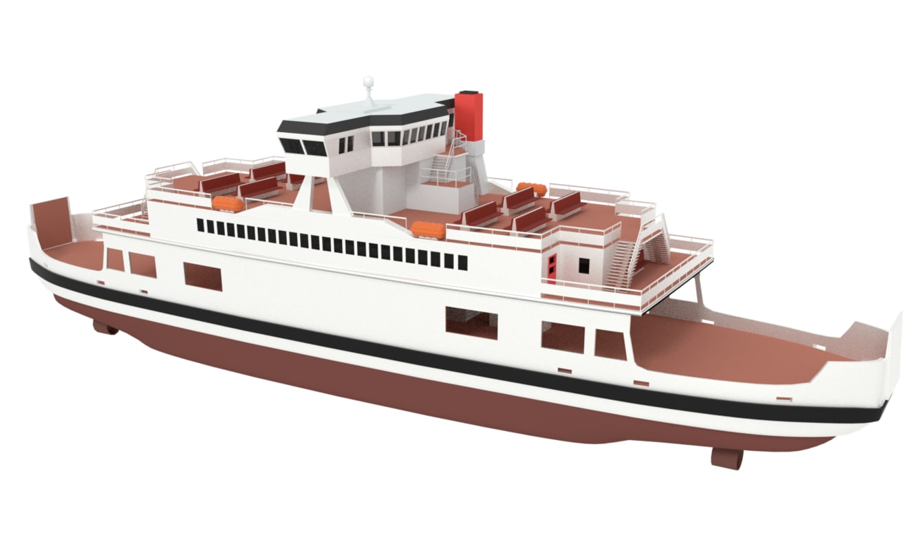 Ferry 3D model TurboSquid 1184267
