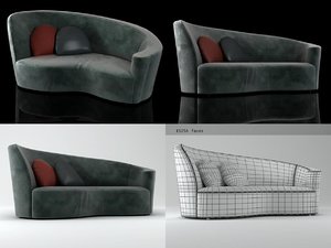 nautilus sofa nau ddx 3D model
