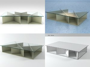 3D model 1242 spider club table