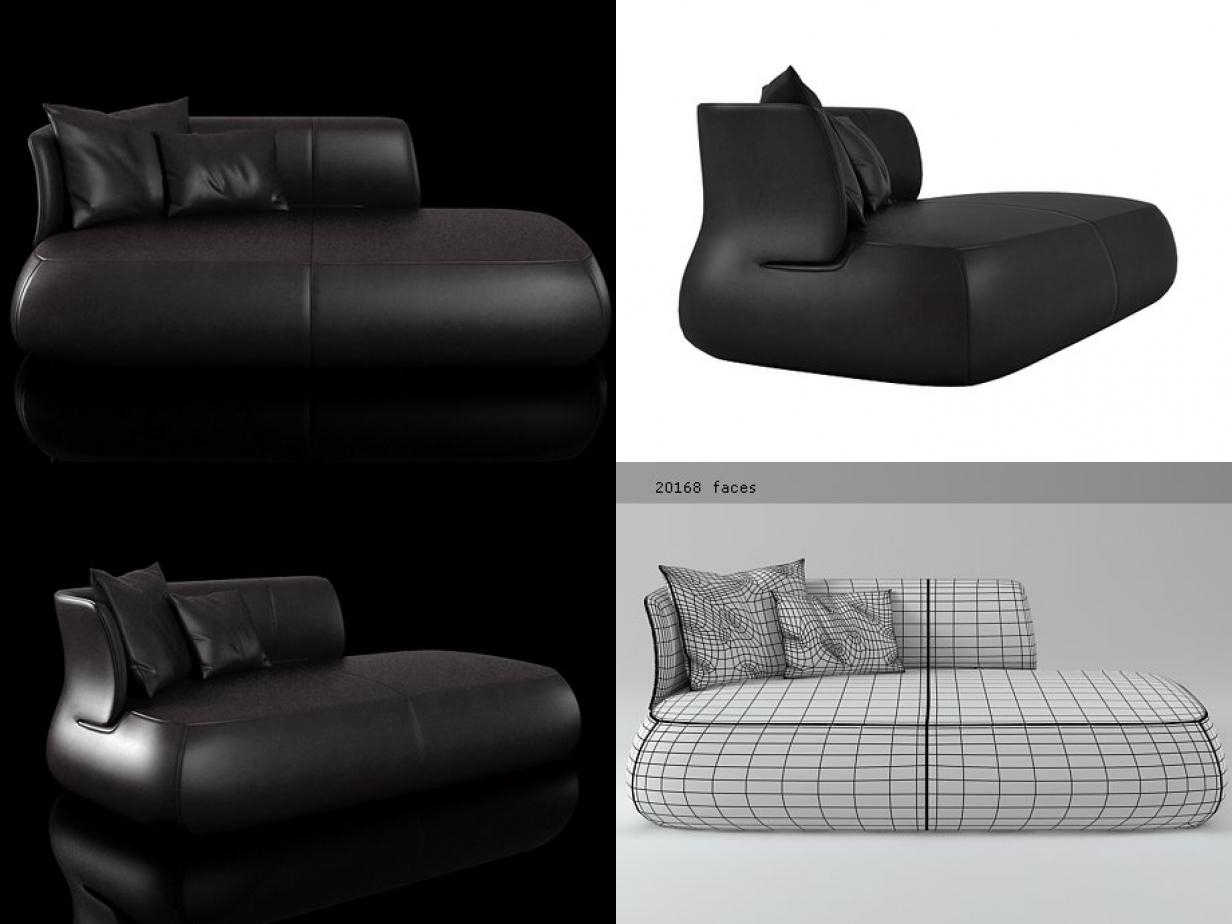 3d Fat Sofa Fs210d Model Turbosquid 1184600