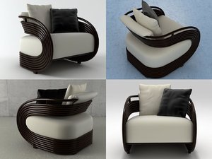 3D nastro armchair model