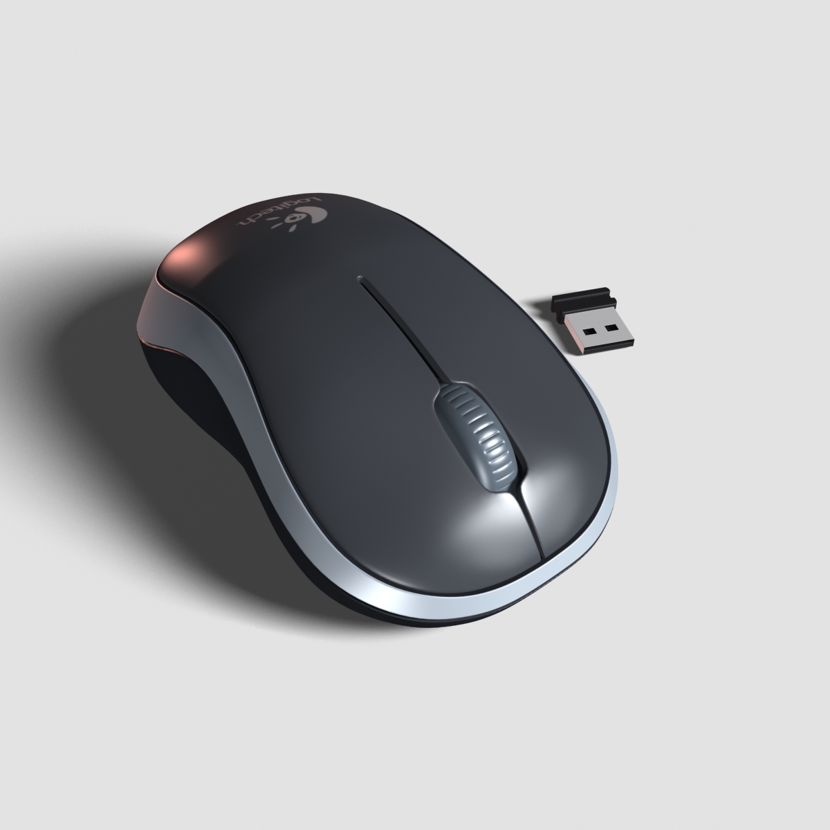 Logitech m185 wireless mouse model - TurboSquid 1184634