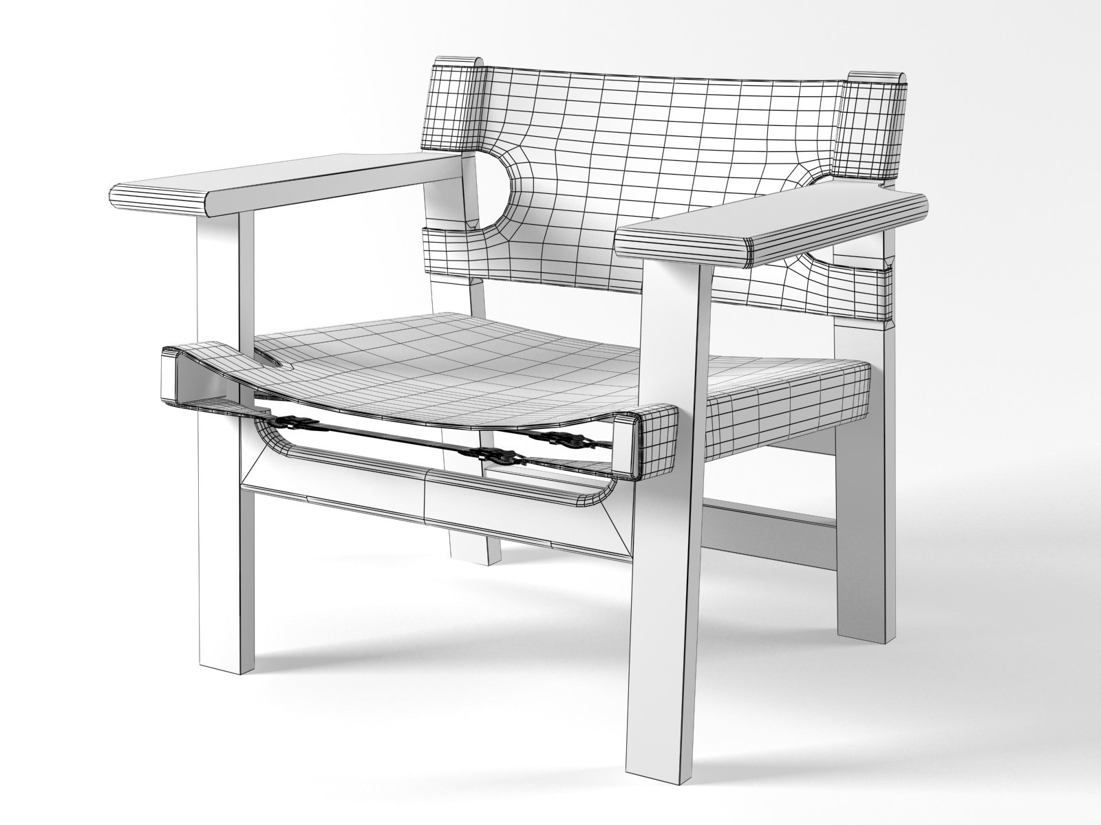 Spanish chair 2226 model TurboSquid 1185438
