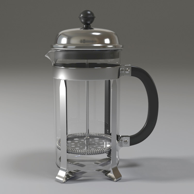 3D bodum french press model TurboSquid 1185517