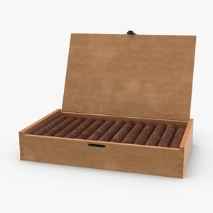 cuban-cigar-box---generic-open 3D model