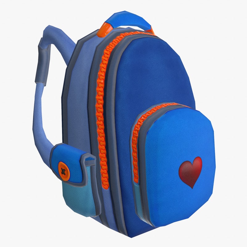 Backpack cartoon games 3D - TurboSquid 1185577