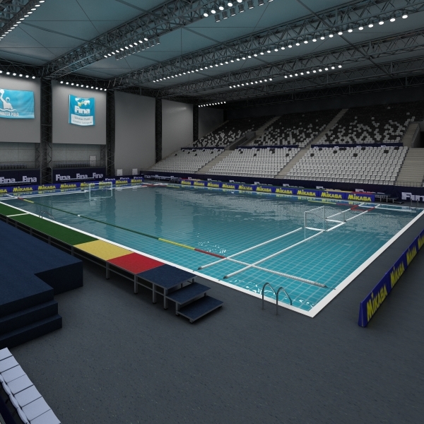 Water polo arena 3D - TurboSquid 1185838