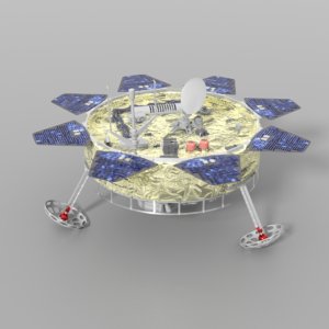 lunar lander 3D model