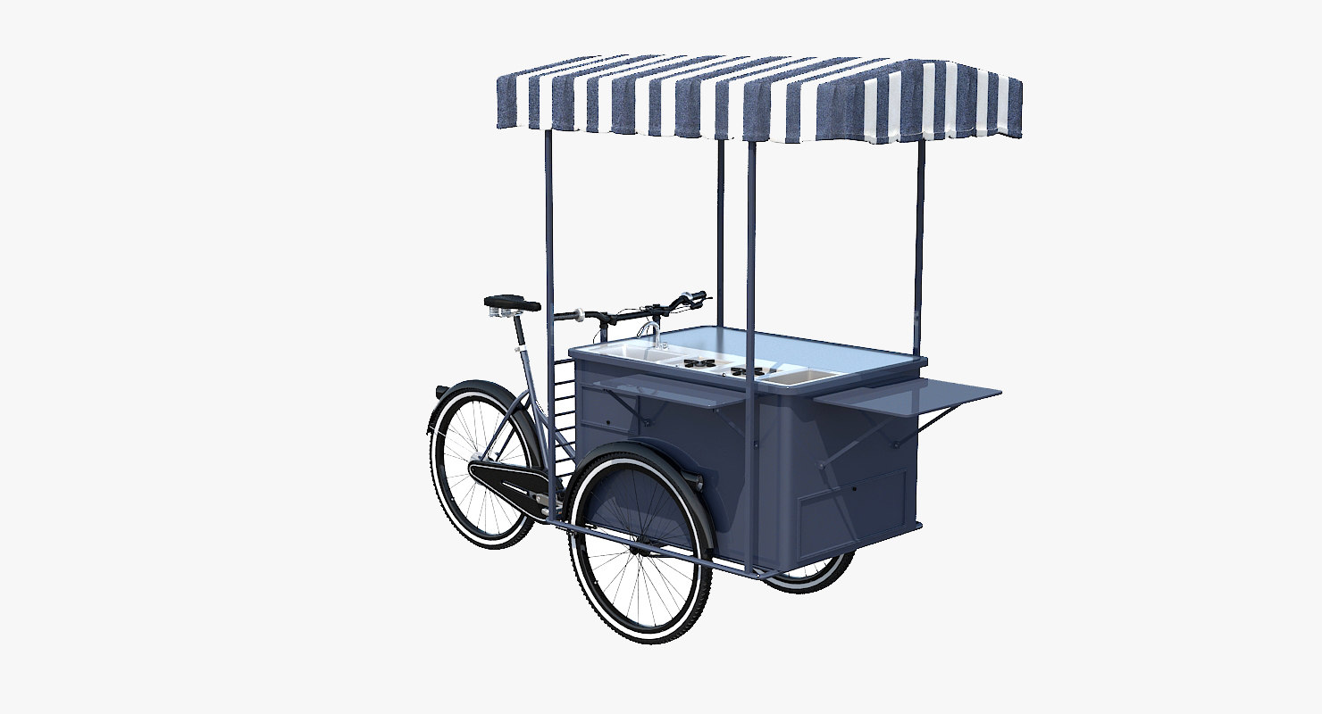 Street food bicycle 3D model - TurboSquid 1186068