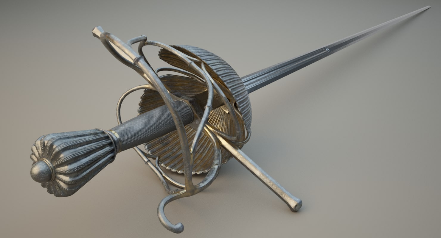 3d Rapier - Turbosquid 1186174