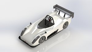 pr6 race car 3D model