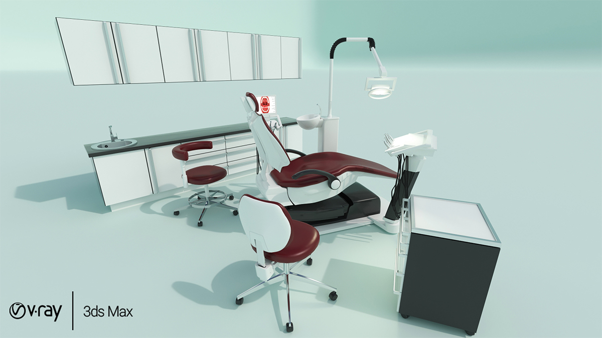 3d Dental Chair Cabinets Model Turbosquid 1186492