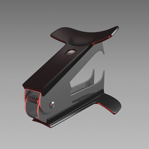 3D stapler remover model