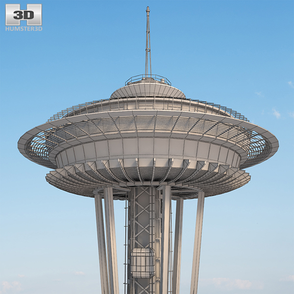 太空针塔3d模型