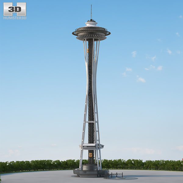 太空针塔3d模型