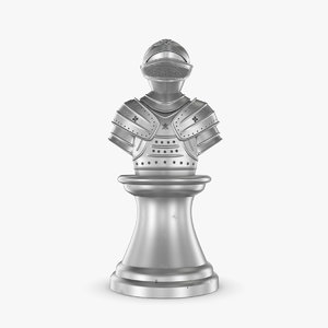 3D chess pawn