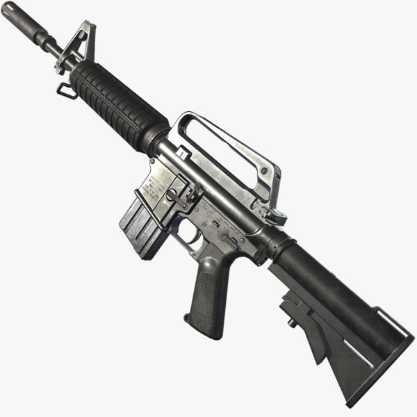 Xm177 Firearm Weapon 3d Turbosquid