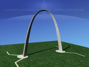 arch gateway 3D model