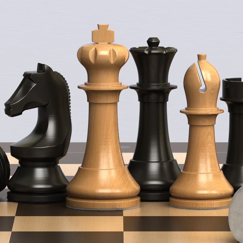 Chess pieces 3D model TurboSquid 1187066