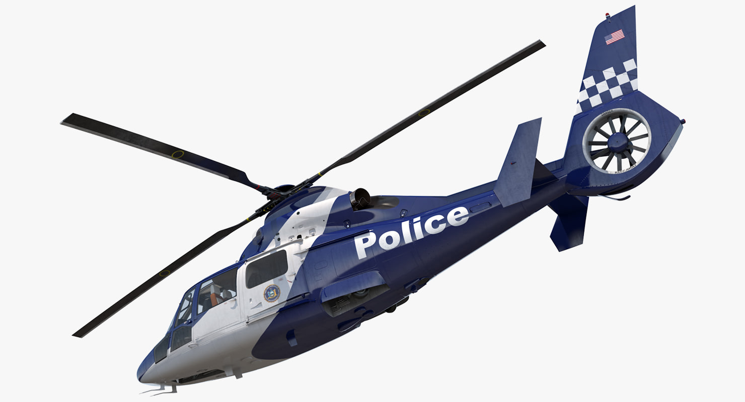 3D model police helicopter eurocopter 365 TurboSquid 1187141