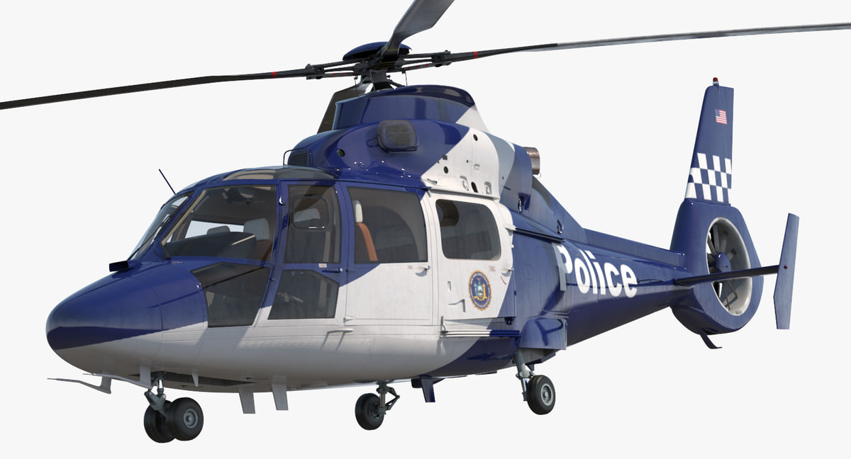 3D model police helicopter eurocopter 365 TurboSquid 1187141