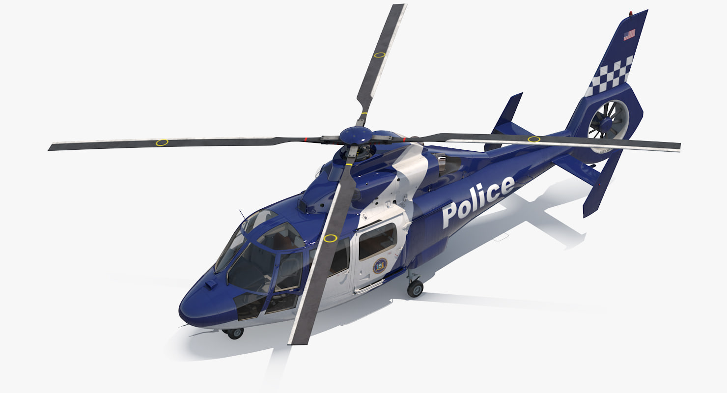 3D model police helicopter eurocopter 365 TurboSquid 1187141