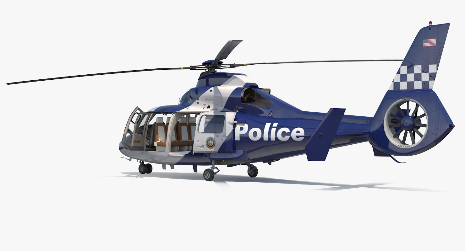 3D model police helicopter eurocopter 365 TurboSquid 1187141