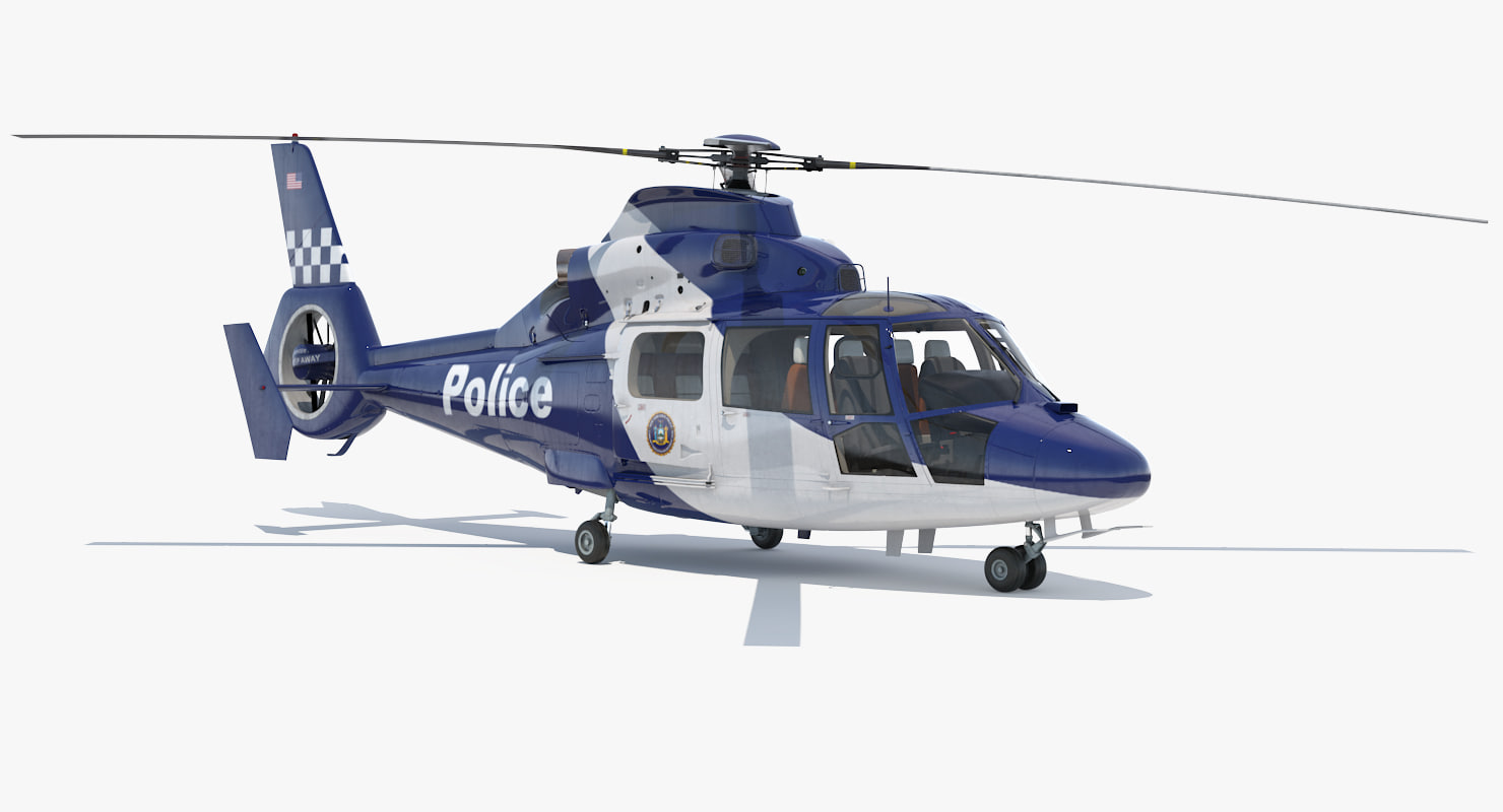 3D model police helicopter eurocopter 365 TurboSquid 1187141
