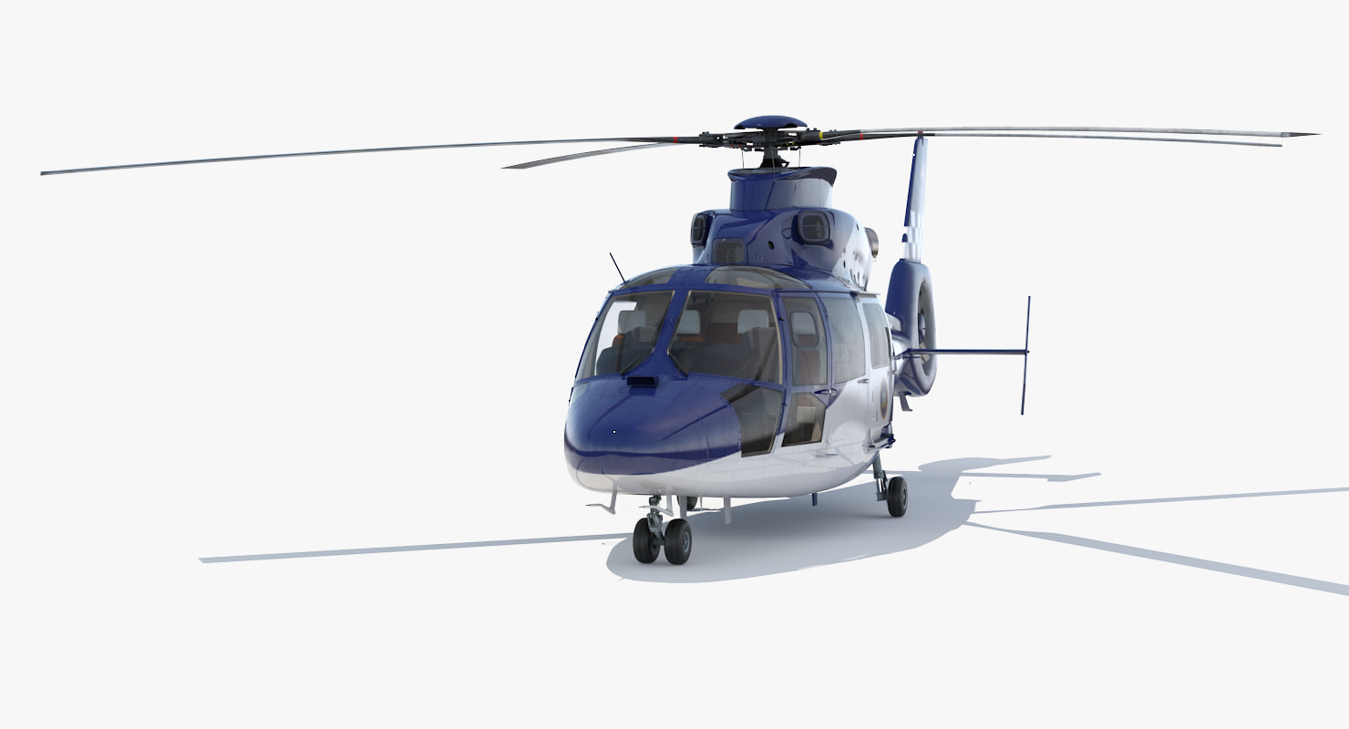 3D model police helicopter eurocopter 365 TurboSquid 1187141