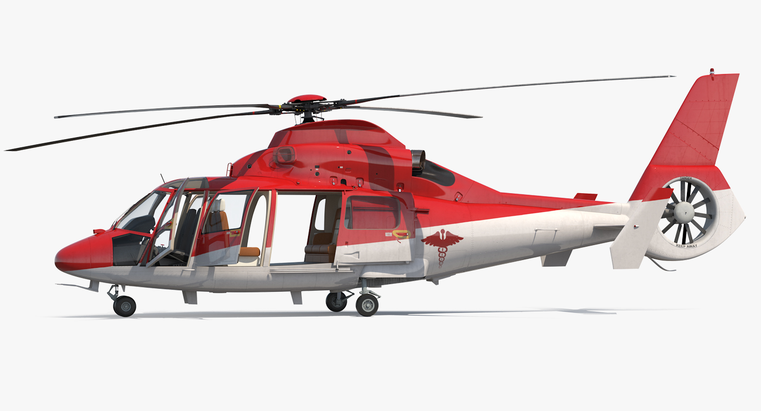 Helicopter emergency medical eurocopter 3D model TurboSquid 1187156