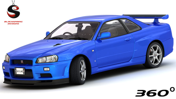 3d Nissan Skyline Gt R V Spec Turbosquid